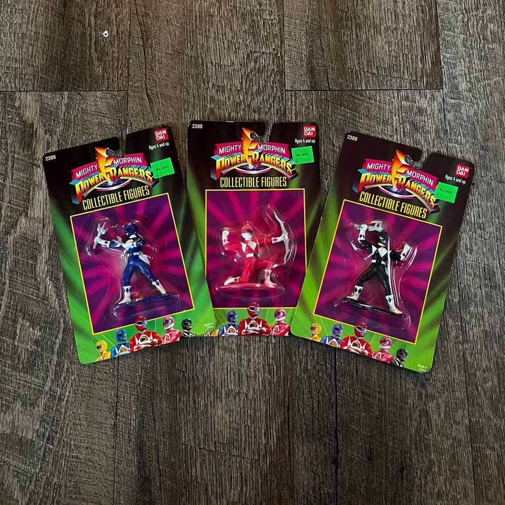 Power Rangers Blue, Red, Black‎ Vintage 1993 MIGHTY MORPHIN POWER RANGERS Bandai